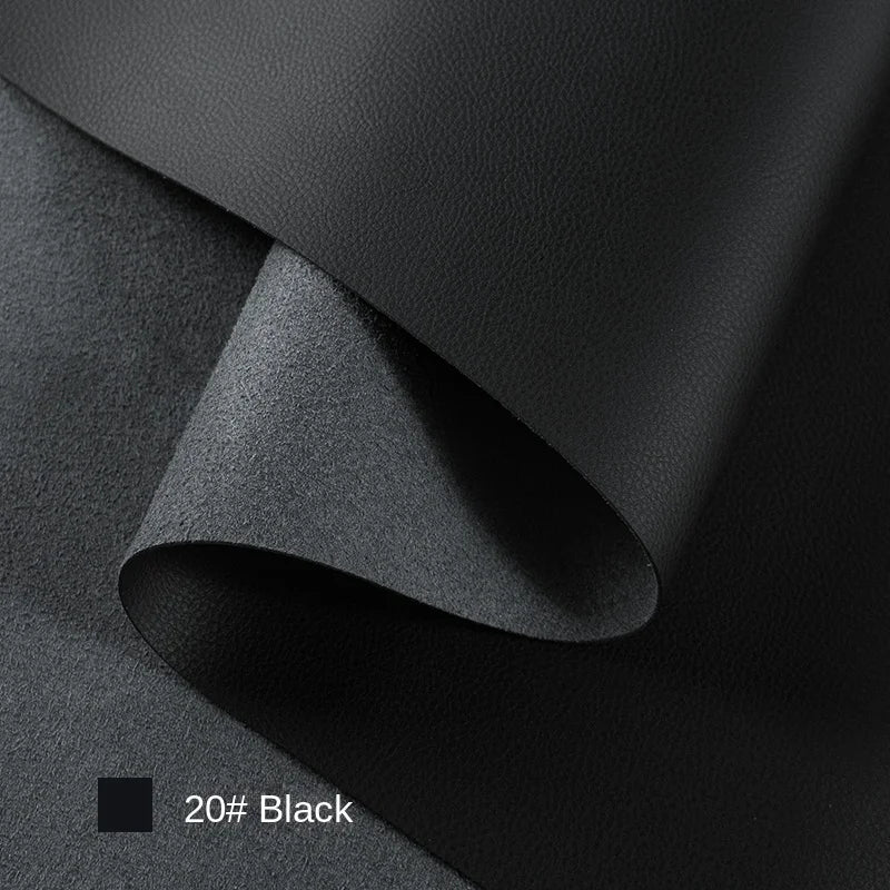 Litchi Textured Leather Fabric Wear-resisting for Sofa Furniture Soft Bag Background Wall Designer Diy Sewing Material Cloth