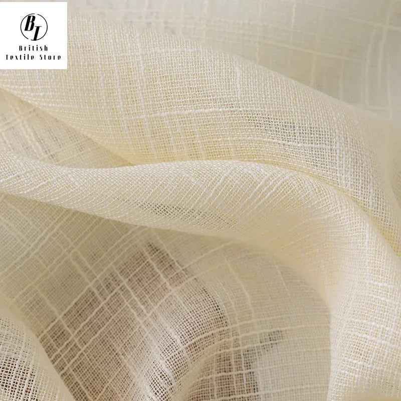 Fashion Modern Curtains for Living Dining Room Bedroom Simple Solid Color Cotton and Linen Fabric Curtains Can Be Used Door