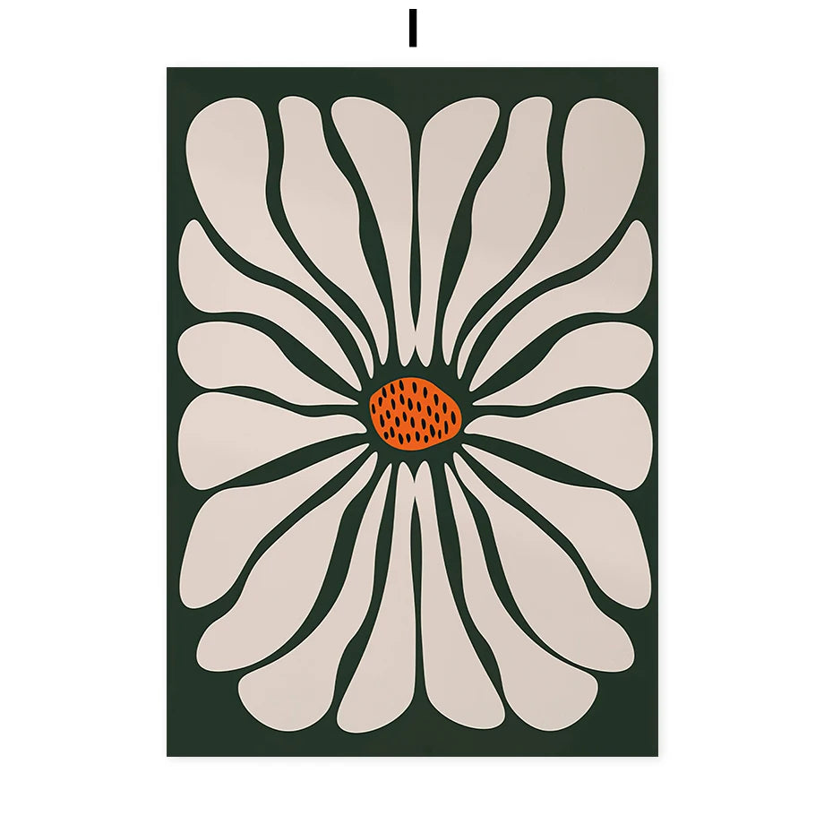 Abstract Flowers Wall Art Posters Gallery Prints Canvas Decorative Painting Wall Decoration Mural Pictures Living Room Decor