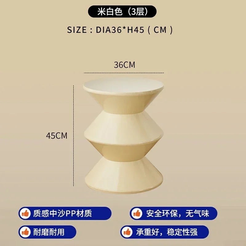 Minimalist Design Plastic Stools Nordic Bedroom Comfortable Vanity Stools Luxury Modern Home Furniture Cosmetische Kruk