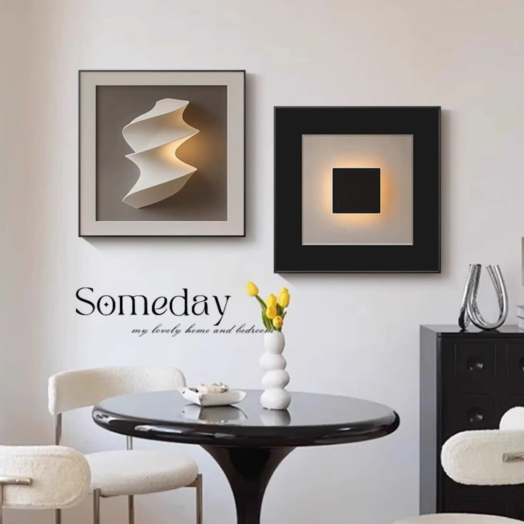 Modern Simple Dining Room Decorative Painting Black And White Minimalist Dining Table Wall Mural High-end Abstract Bedroom Livin