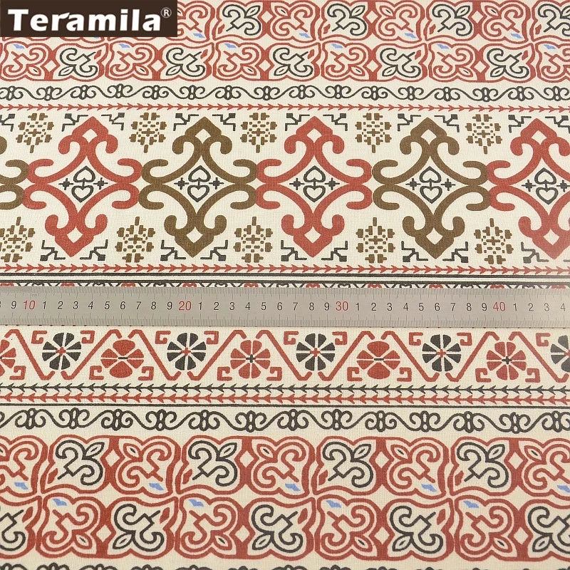 Map of the Word Canvas Linen Fabric TERAMILA Home Textile Tela Metro Sewing Material Tissu Tablecloth Pillow Curtain Cushion