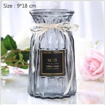 Flower Vase, Green Plants Hydroponic Device, Origami Flower Arranging, Nordic Decoration, Home Contracted Flower Glass Vase