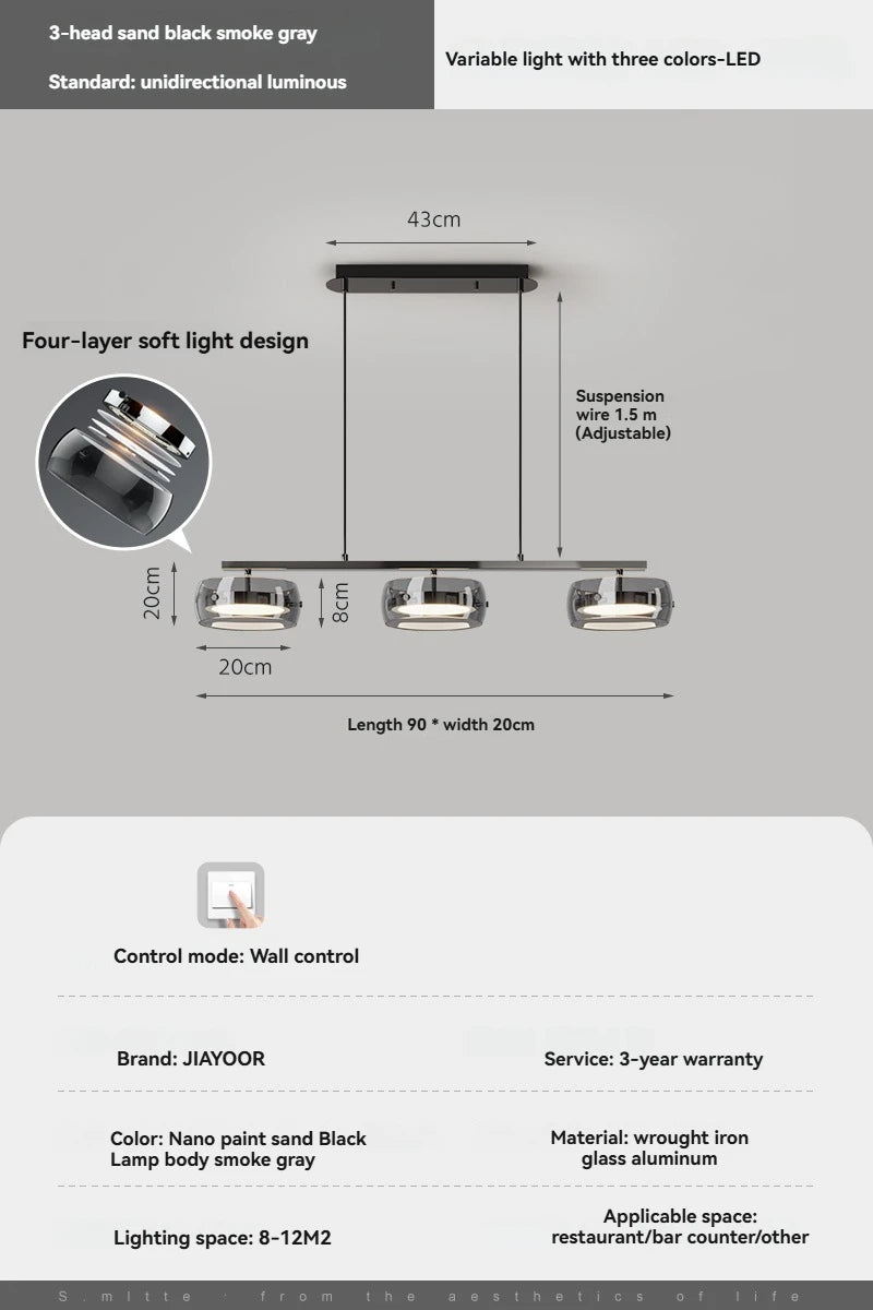 Simple And Modern Led Pendant Lights For Home Decoration Dining Rooms Bedrooms Dining Tables Table Lights Bar Lighting Fixtures