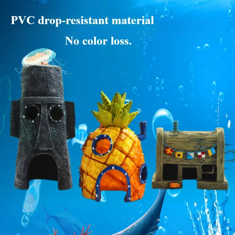 Aquarium Decorative Landscape Accessories Fish Tanks Decoration Large Acrylic Fish Tanks and Aquariums Accessories Mirror Marble