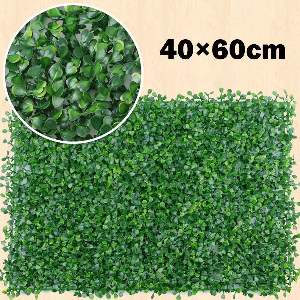 Artificial Plant 40x60cm Walls Foliage Hedge Grass Mat Greenery Panels Fence Home Oenament Fake Plants