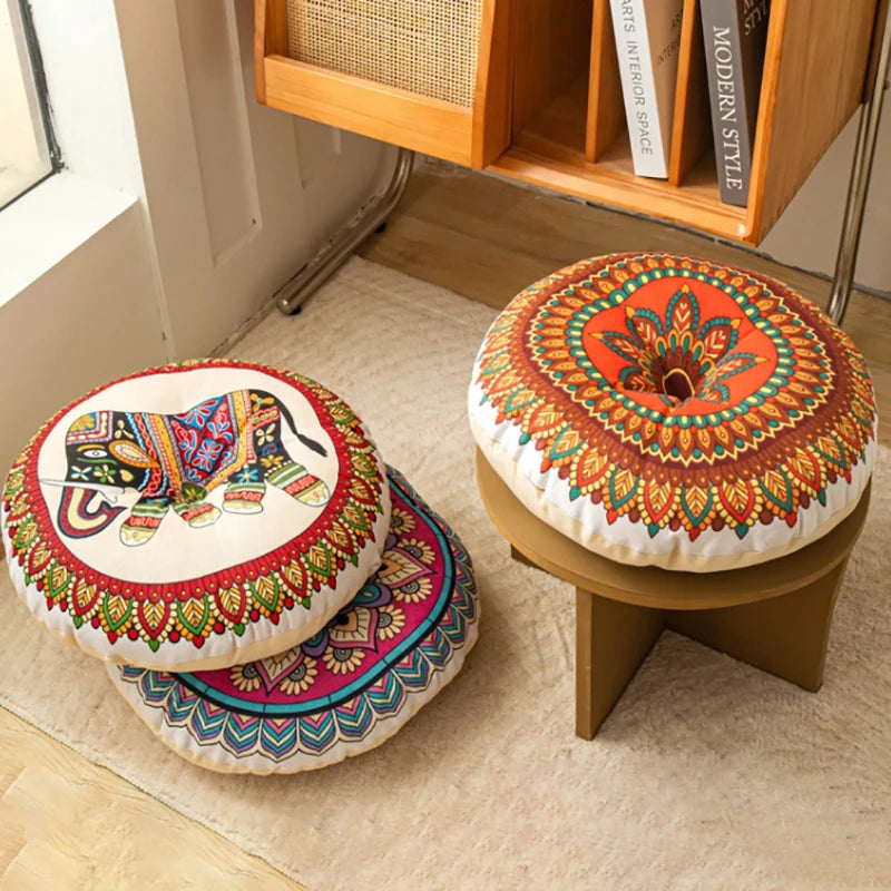 Round tatami mats, futon cushions, retro ethnic style sofa decoration, home decoration