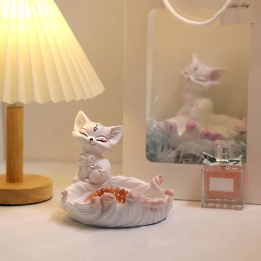 Desktop Ornament Resin Desktop Storage Ornament Modern Decorative Key Tray Cute Jewelry Key Storage Rack Entrance