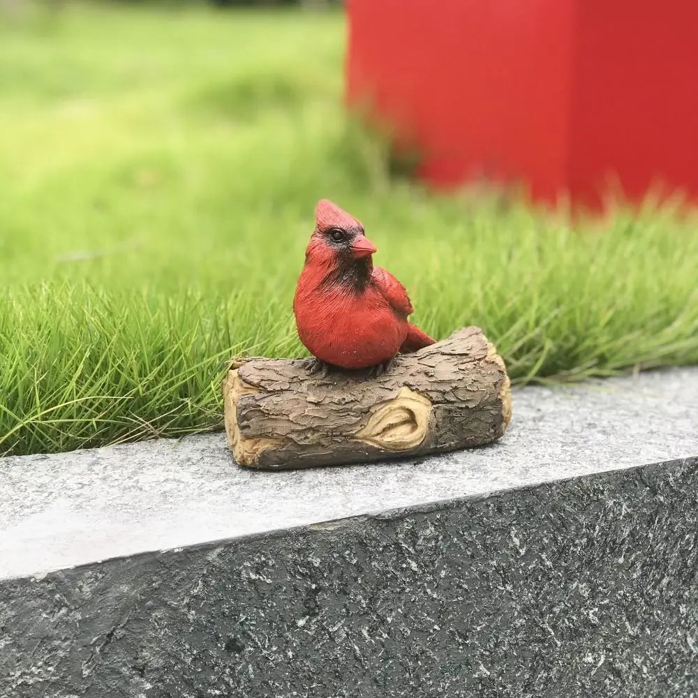 Garden Decor Resin Bird Ornament Figurine Decorative Wall Mount Animal Statue Simulation Miniatures Sculpture Courtyard