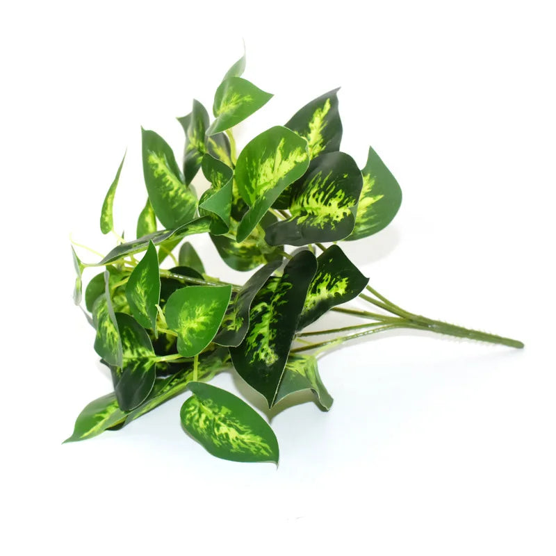 Artificial Grass Plants For Store Shop Bonsai Fake Small Green Plants Artificial Greenery Plant  Wall Home Garden Decoration