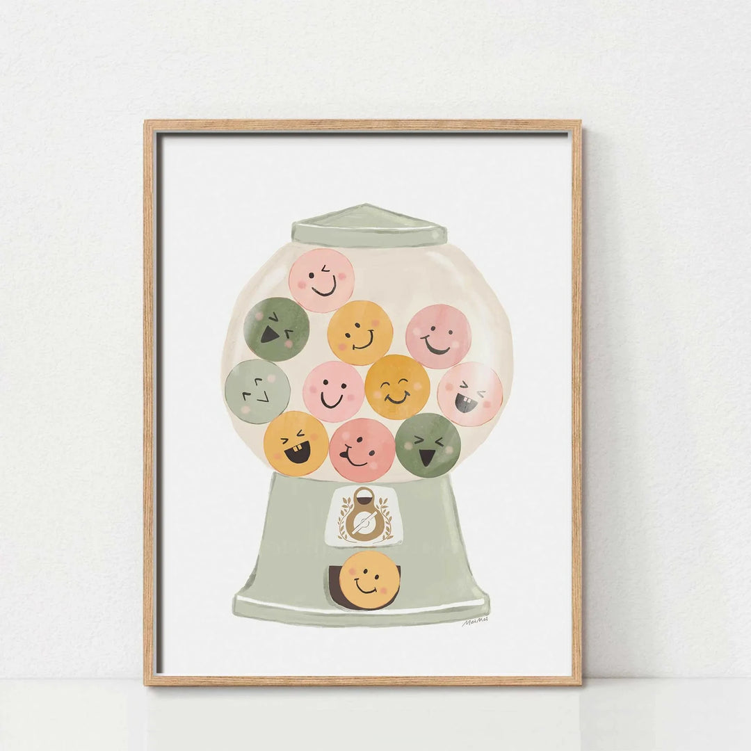 Bohemian Children's Decor Simple Colourful Fun Girls Room Illustration Kid Room Decor Playroom Decor Home Living Room Decorat