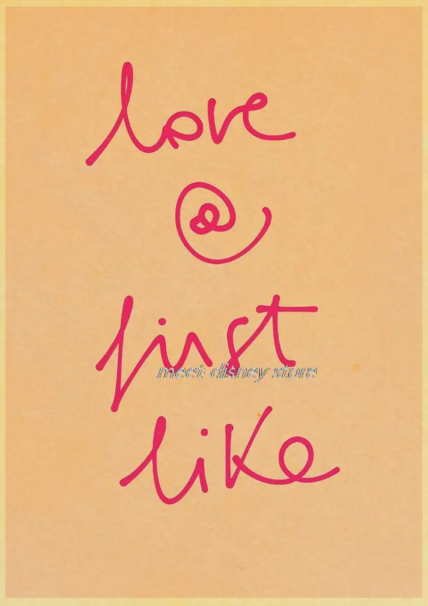 Maximalist Love Is A Way Of Being' Poster Pink Love Nostalgia Wall Art Living Creative Canvas Room Picture Home Painting Decor