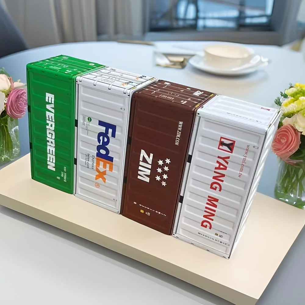 Industrial metal storage box, creative home collection model, container decoration purpose, suitable for household containers