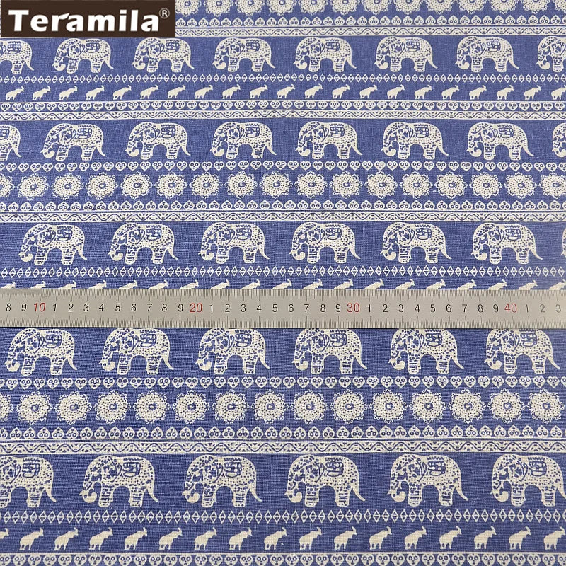 TERAMILA Cotton linen fabrics Map of the Word Home décor Sewing Material for Tablecloth Pillow Curtain Cushion Tissu