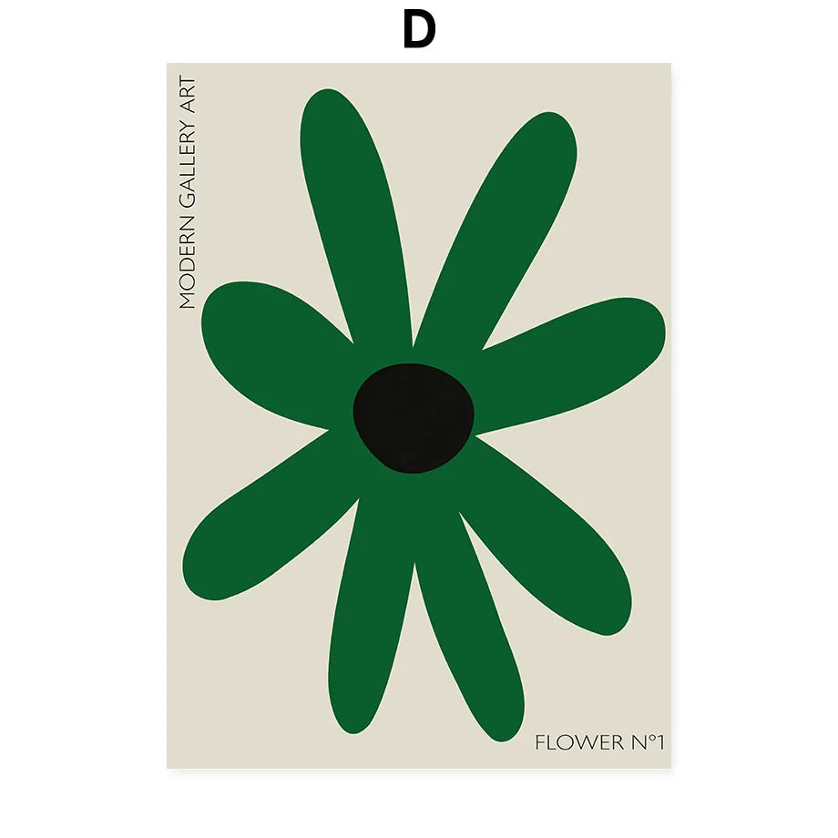 Abstract Flowers Wall Art Posters Gallery Prints Canvas Decorative Painting Wall Decoration Mural Pictures Living Room Decor