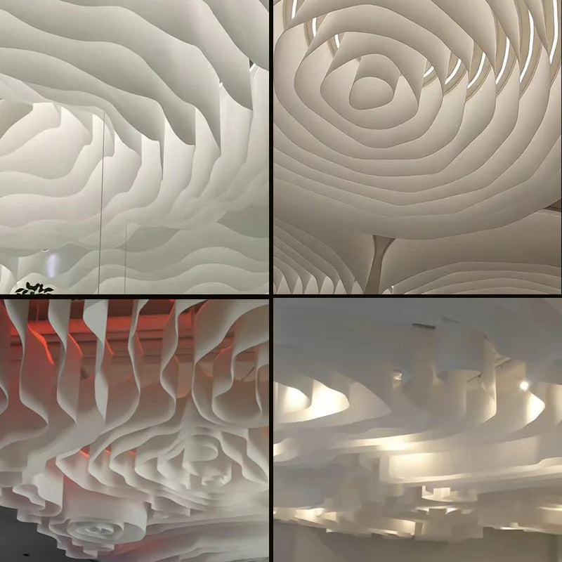 Textured Paper Fabric for Commercial Decoration Paper Restaurant Indoor Ceiling Designer Diy Sew Material Cloth By Meters