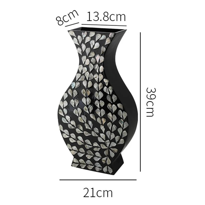 Luxury Vases Flower Arrangement Aesthetic Centerpiece Vases Dining Table Modern Flower Bottles Living Room Home Decoration