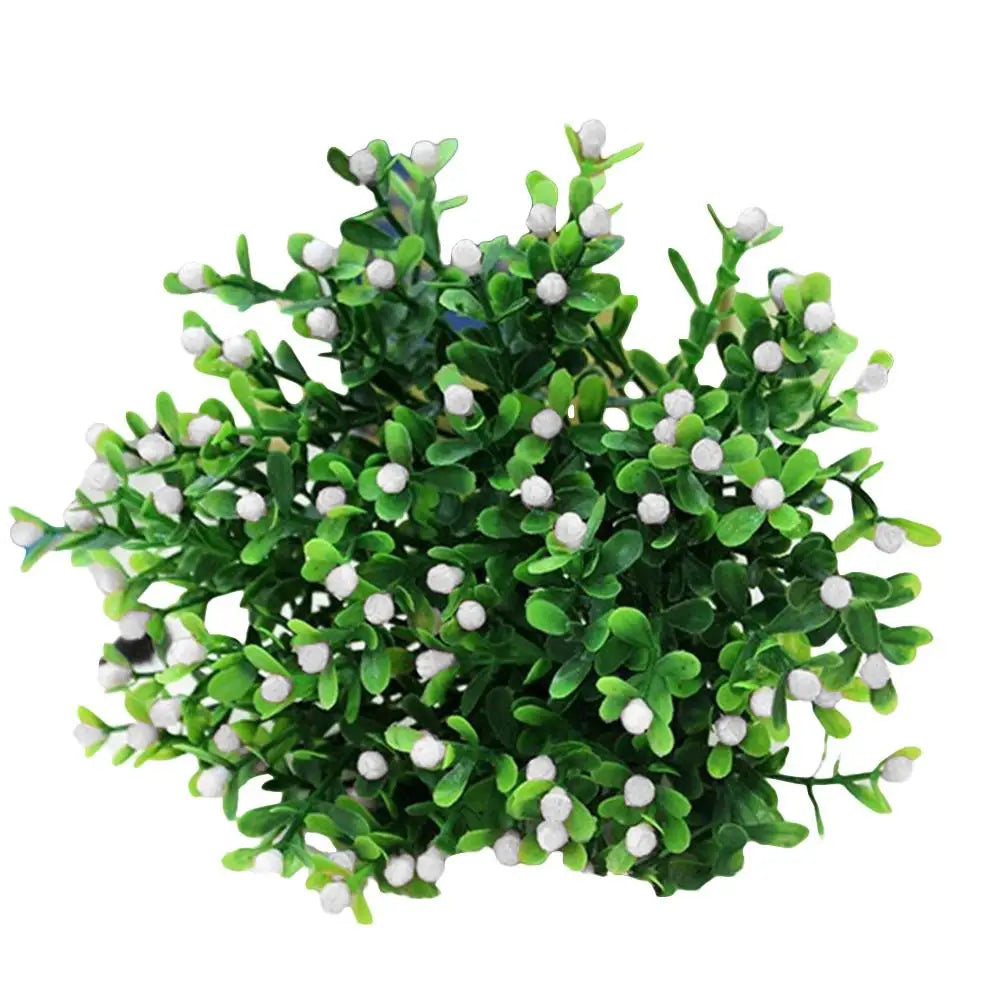 Artificial Plant Vivid Realistic Appearance Photo Props Home Decoration Fake Greenery Grass Ivy Leaf Wreath Silk For Living Room