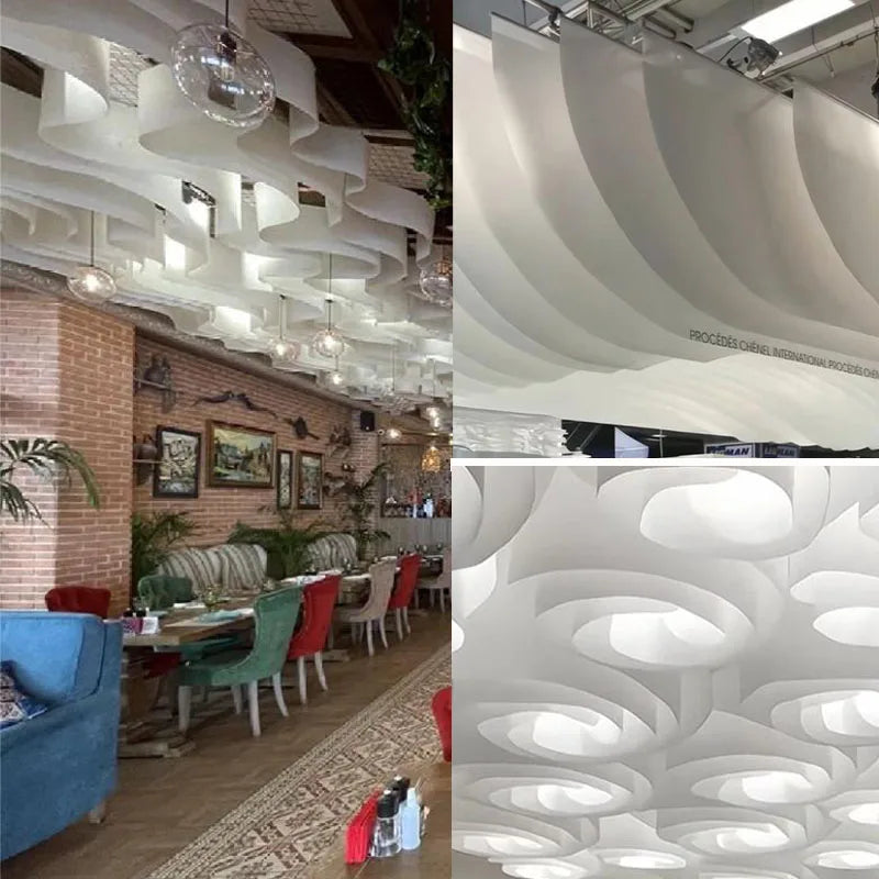 Textured Paper Fabric for Commercial Decoration Paper Restaurant Indoor Ceiling Designer Diy Sew Material Cloth By Meters