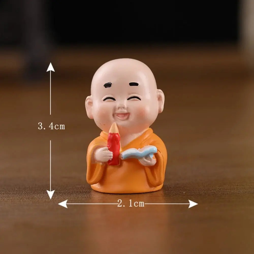 Creative Car Decoration Cute DIY Resin Crafts Micro Landscape Small Ornament Buddha Ornaments Garden Trinkets Mini Figurine