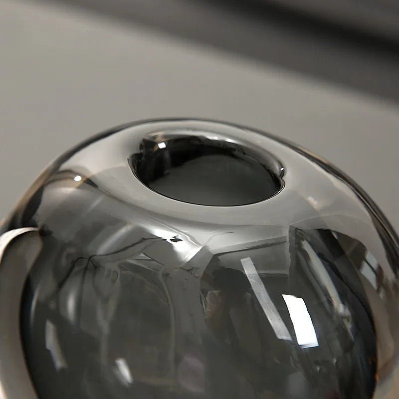 Nordic Vases Modern Flower Bottle Glass Minimalist Flower Vase Luxury Flowerpots Design Table Decoration Interior Accessories