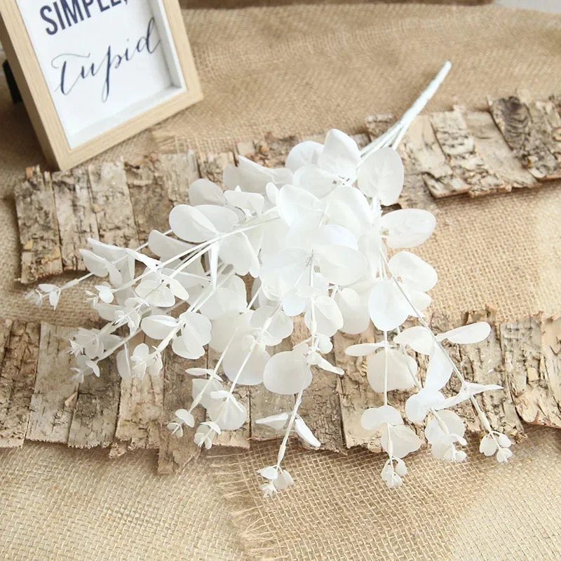 Artificial Plants Italian Ruscus Greenery Stems Spring Faux Shrub Bushes Green Leaves for Wedding Arch Bouquet Home Decor