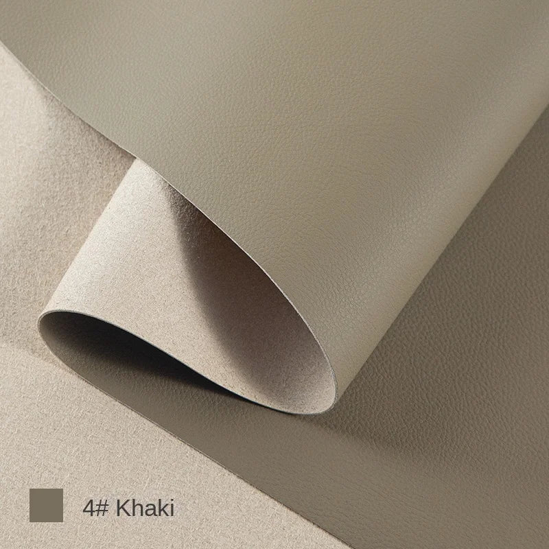 Litchi Textured Leather Fabric Wear-resisting for Sofa Furniture Soft Bag Background Wall Designer Diy Sewing Material Cloth