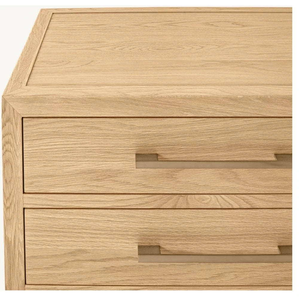 Luxurious and Elegant Interior Furniture High-end Atmospheric Bedroom Furniture Wooden Nightstands