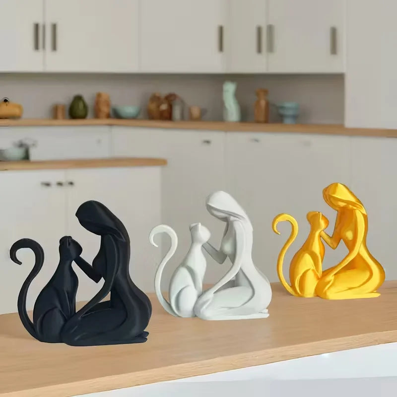 Cute kitten home decoration items, feminine style ornaments, perfect gifts for Christmas and Valentine's Day