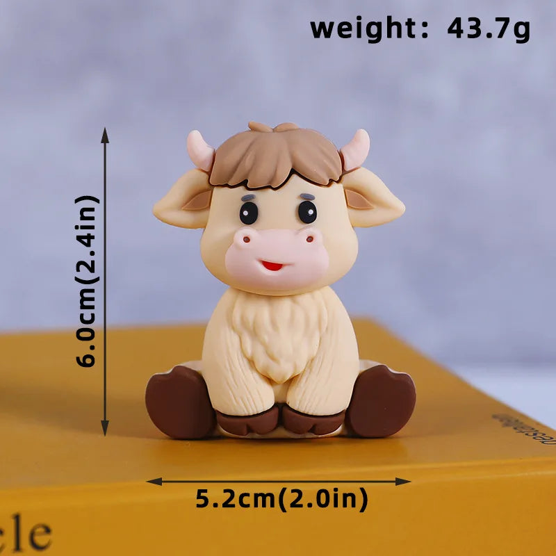 Farm Animals Cake Topper Farm Wooden House Yaks Ponies Sheep Piglets Chickens Cake Decorations Kids Birthday Party Supplies