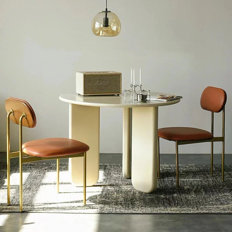 Decorative Tables Living Room Restaurants Kitchen Dining Table Modern Coffee Work Round Complete People Muebles High Quality