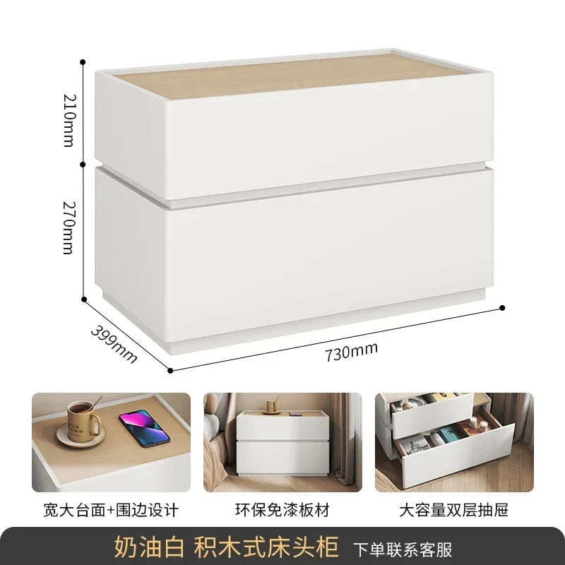 Minimalist Night Table Bedroom White Storage DrawerLuxury Nightstands Nordic Wood Cheap Articulos Para El Hogar Hotel Furniture