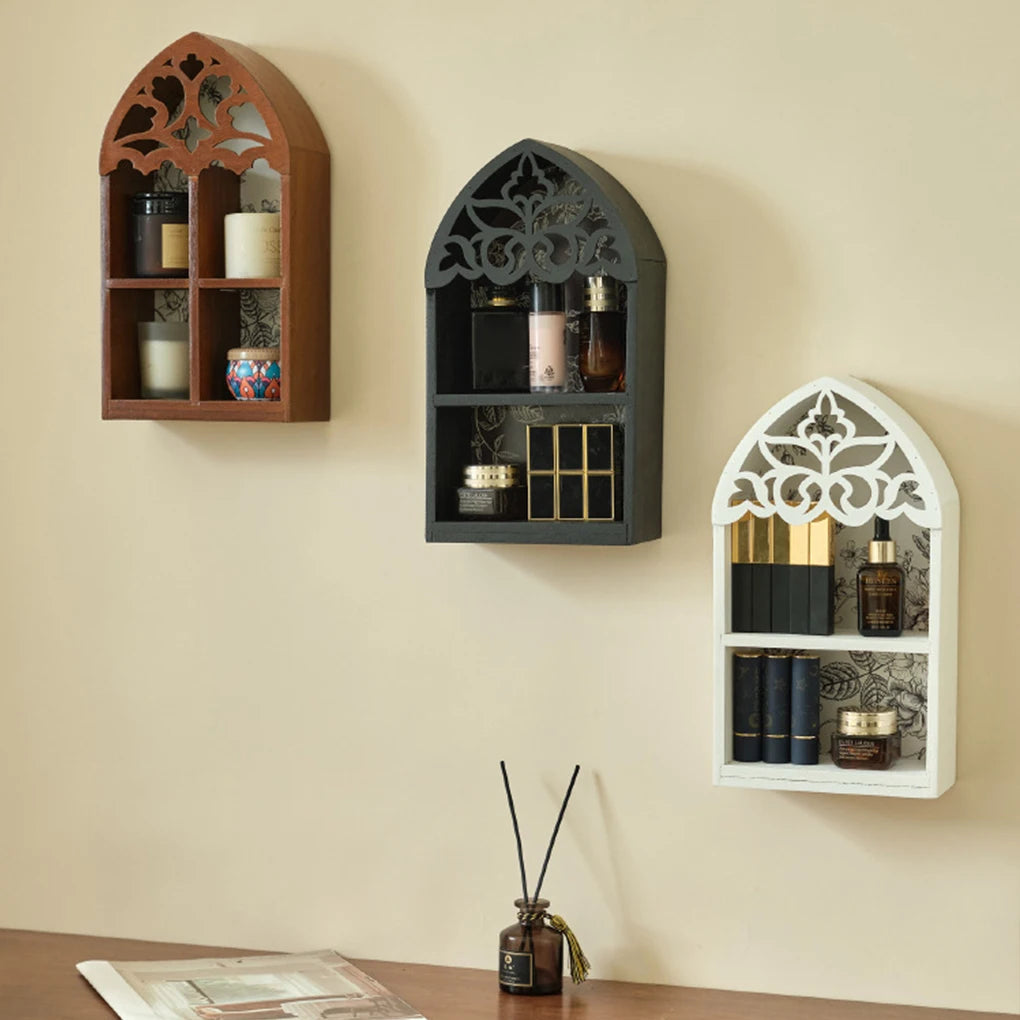 Storage Rack For Stylish And Organized Living Room Wooden Multi-layer Wall Storage Rack Display Rack