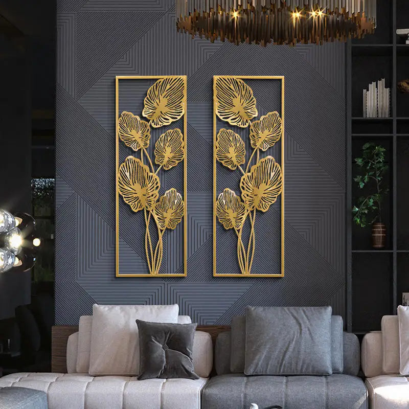 Wall Decor Large Nordic Bedroom Living Room Hanging Metal Modern Accents Art Gold Luxury Decorative Home Wall Decor for Home