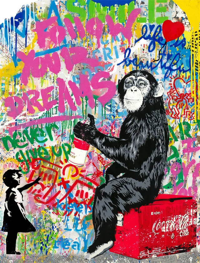 Modern Abstract Street Wall Art Painting Banksy Graffit Art Canvas Painting Prints Poster Cuadros Wall Art Pictures Home Decor