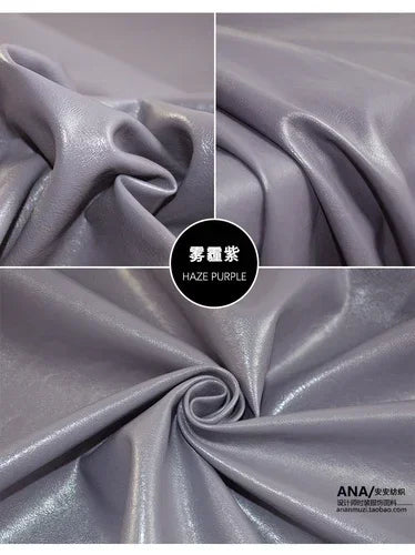 Artificial Leather Fabric Texture Soft Leather Micro Elastic Suit Clothing Designer Wholesale Cloth for Diy Sewing Material