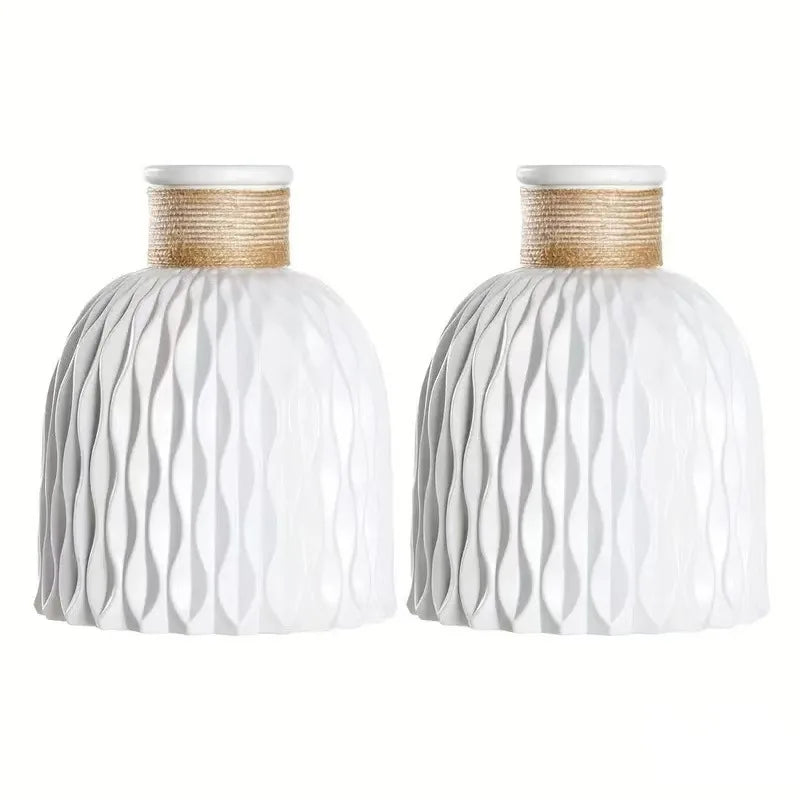 Plastic Flower Vase,Faux Ceramic Vase For Home Decoration Flower Arrangements,Home Decor,Flower Vase,Centerpiece,Table Decor