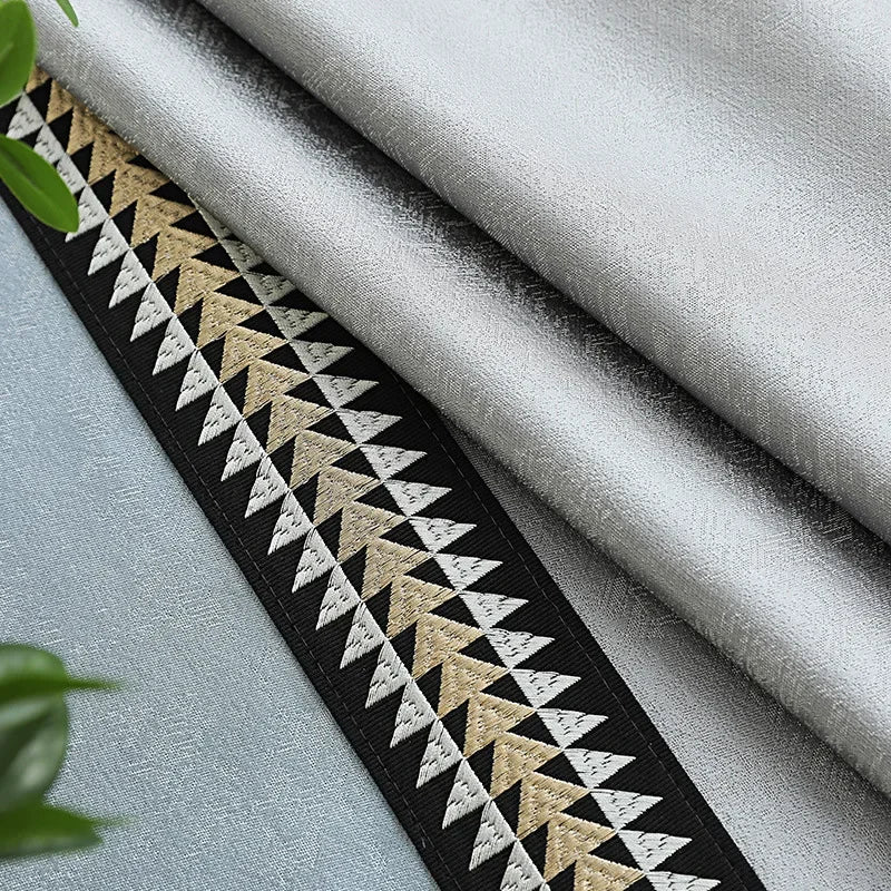 Modern Curtains for Living Room and Bedroom Simple High-end Thickened High-precision Windows Customized Home Decoration