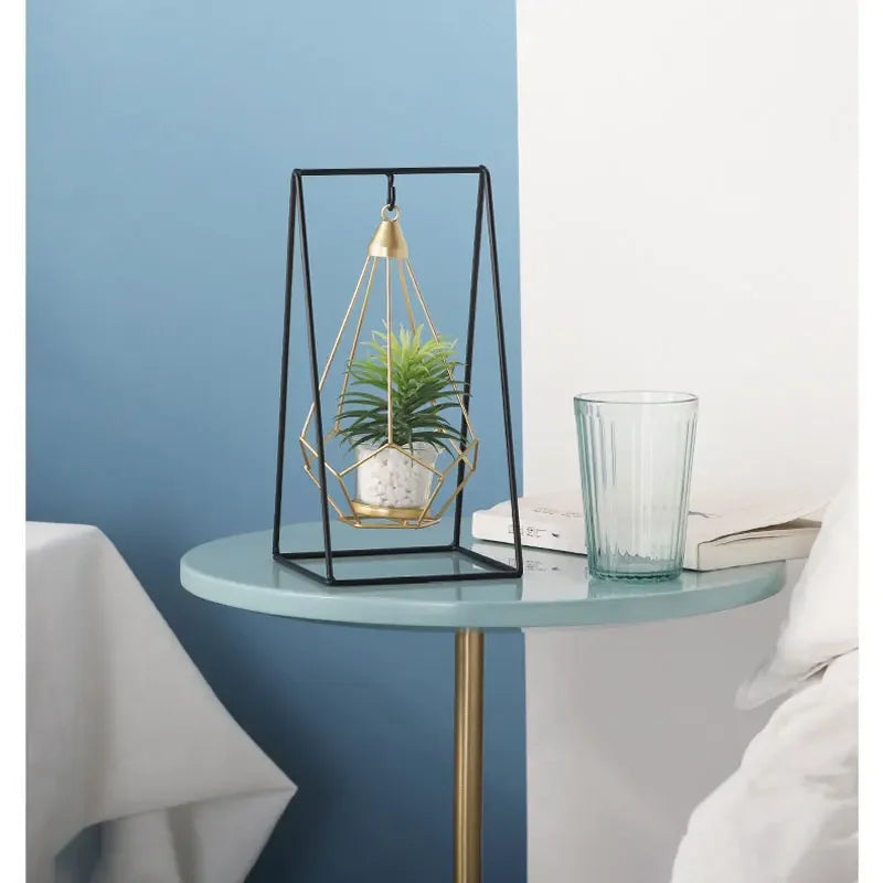 Creative Home Decoration Crafts Imitation Potted Plant Basket Nordic Furnishing Ornaments Art Livingroom Bedroom Hotel Decor