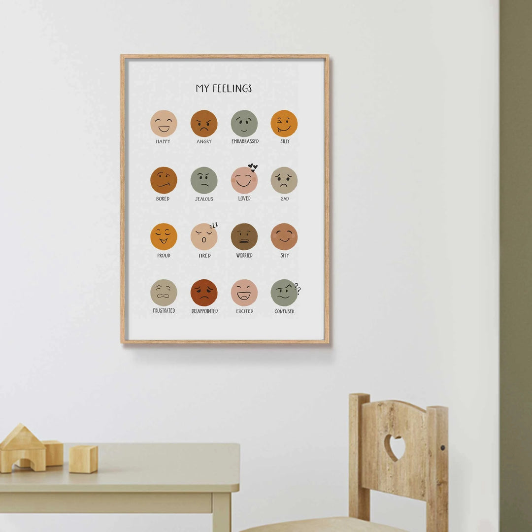 Bohemian Children's Decor Simple Colourful Fun Girls Room Illustration Kid Room Decor Playroom Decor Home Living Room Decorat