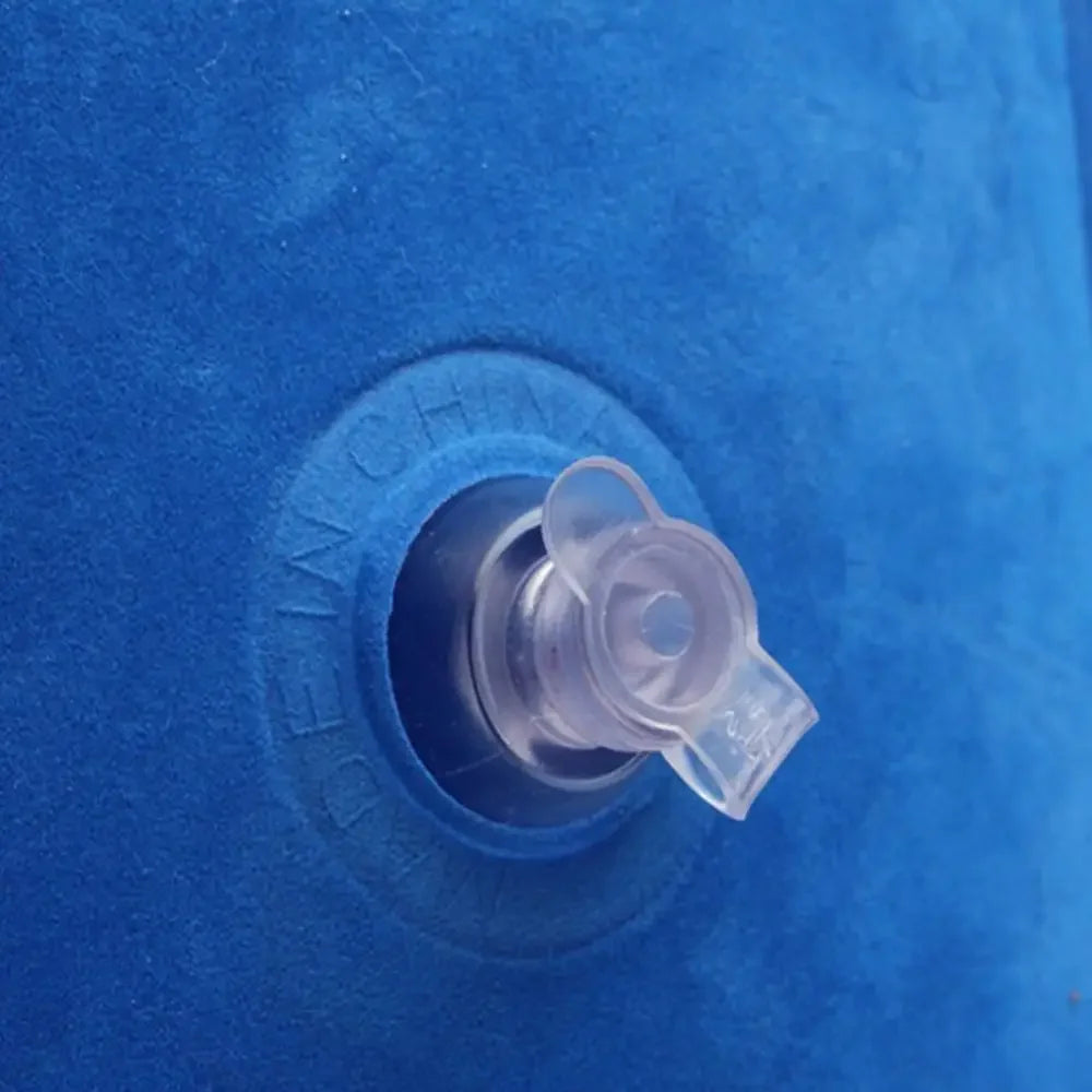 Inflatable Wedge Pillow With Mat PVC Flocking Travel Portable Back Support Triangle Cushion Beach Pillow