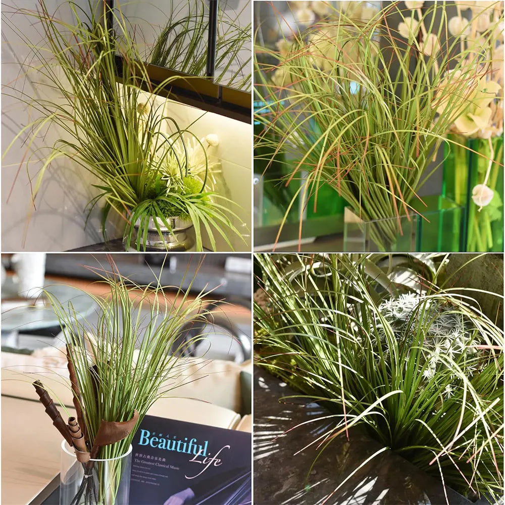 Artificial Plant Fake Greenery Artificials Onion Grass Faux Pampas Tropical Plants Simulation Weed Wheat Grass Garden Home Decor
