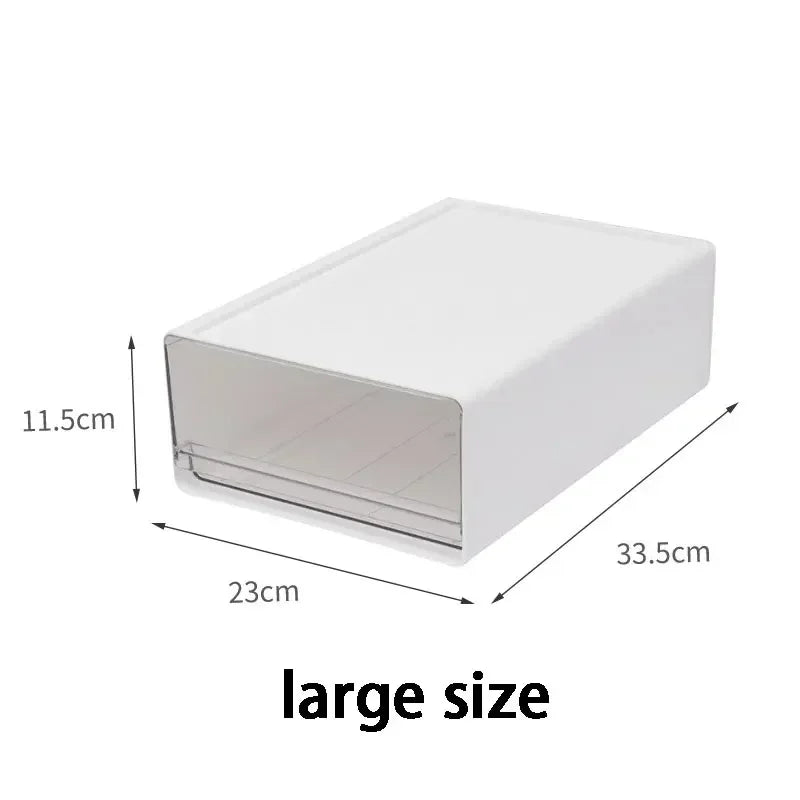 Desktop Transparent Storage Box Drawer Style Storage Multi Functional Non Occupying Stable Large Capacity Practical Storage Box