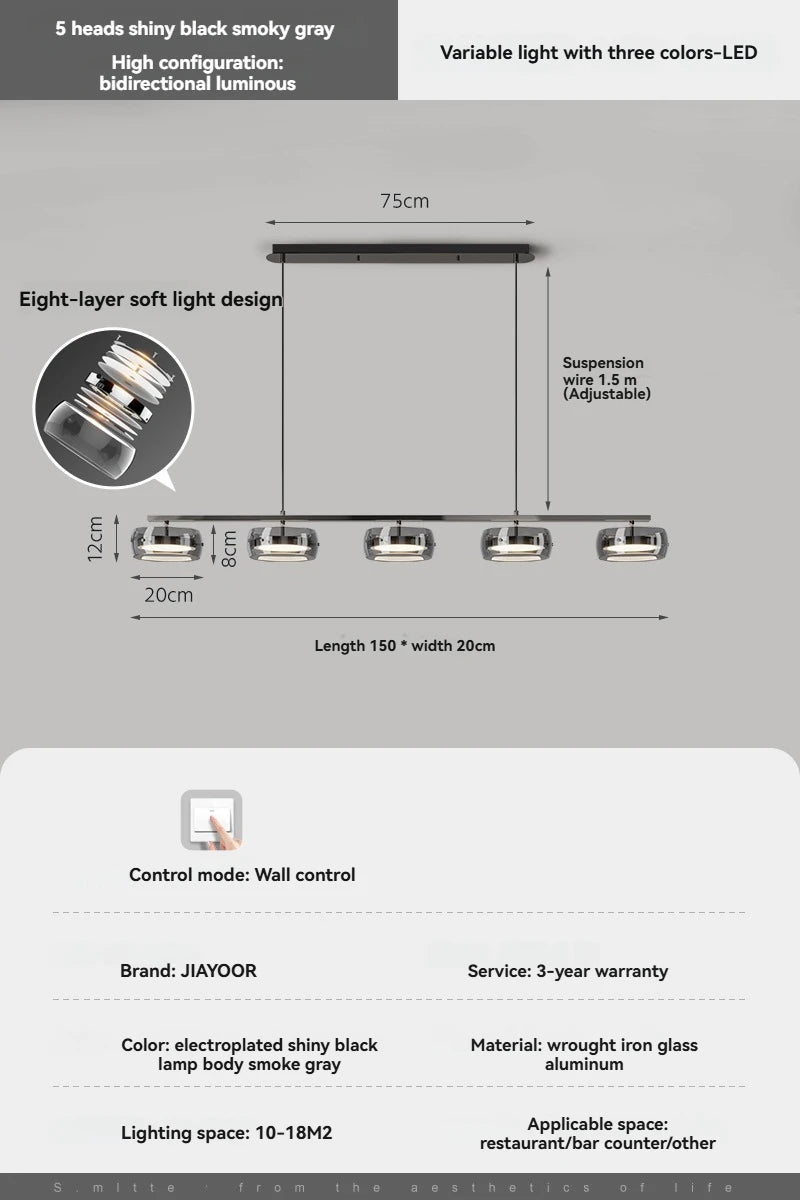 Simple And Modern Led Pendant Lights For Home Decoration Dining Rooms Bedrooms Dining Tables Table Lights Bar Lighting Fixtures