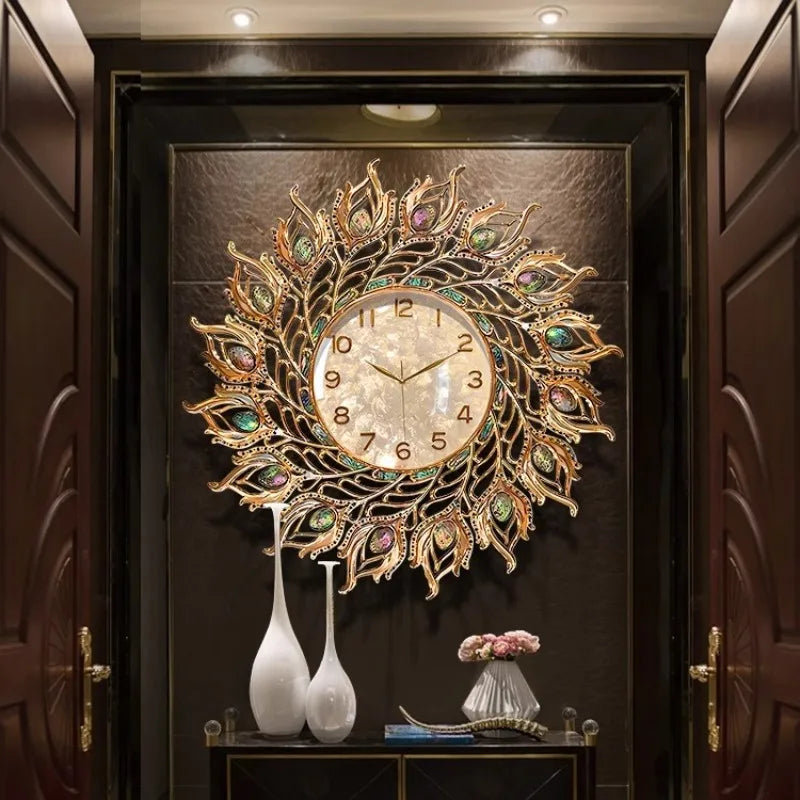 Classic Style Wall Clock Nordic Art Luxury Design Wall Clock Aesthetic Office Reloj De Pared Para Sala Furniture Accessories