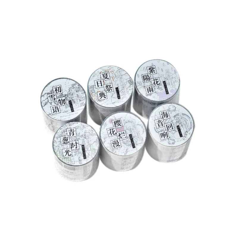 Japanese-Style Text Themed Decorative Stickers, Fun Tape Stickers for Hand Account DIY Materials