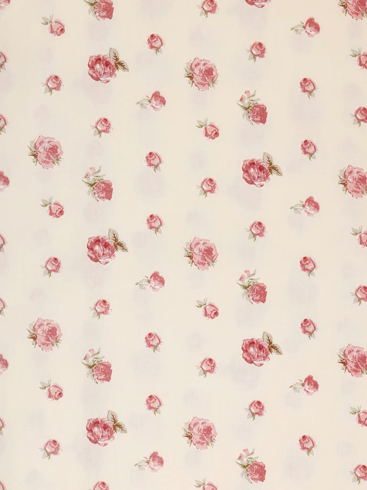 Cotton Twill Fabric Printed Cloth,Gorgeous Rose Series,For DIY Sewing Baby&Child Quilt Bedding Clothes Skirt Textile Material