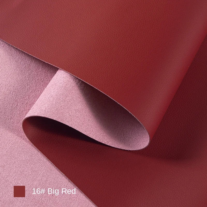 Litchi Textured Leather Fabric Wear-resisting for Sofa Furniture Soft Bag Background Wall Designer Diy Sewing Material Cloth