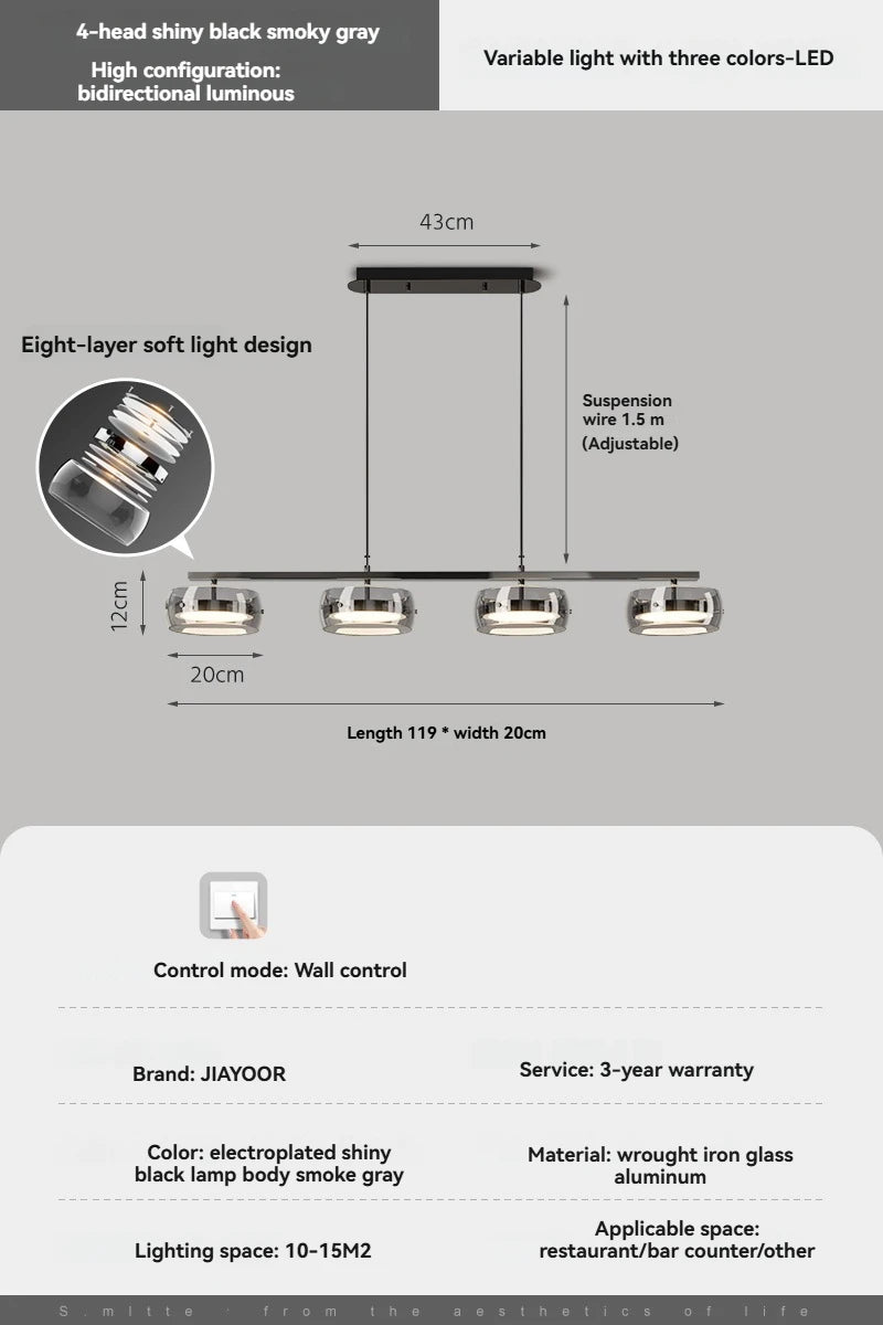 Simple And Modern Led Pendant Lights For Home Decoration Dining Rooms Bedrooms Dining Tables Table Lights Bar Lighting Fixtures