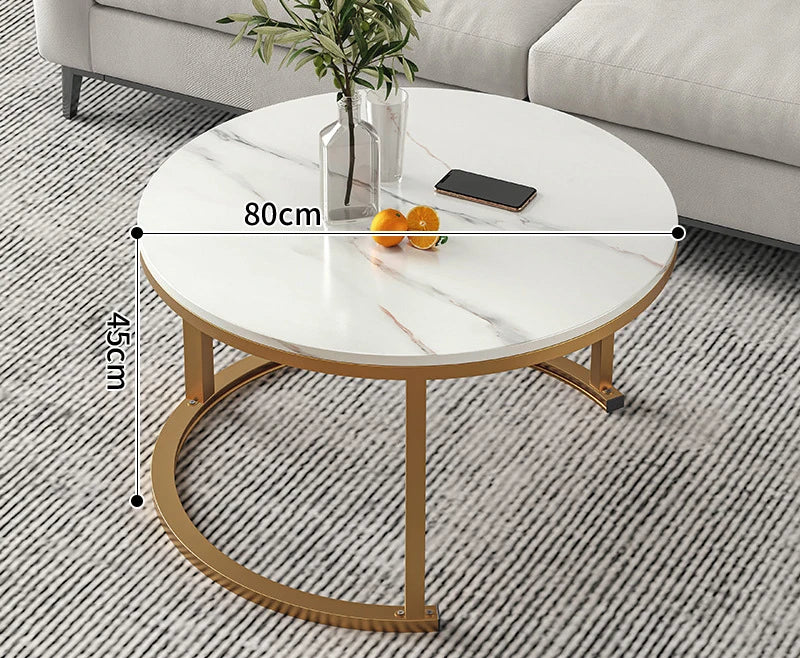 Top Wood Various Material Marble Texture Wrought Iron Minimalist Office Home Living Room Furniture Luxury Coffee Table